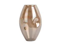 Present time - Vase Luster organic shiny chocolate brown