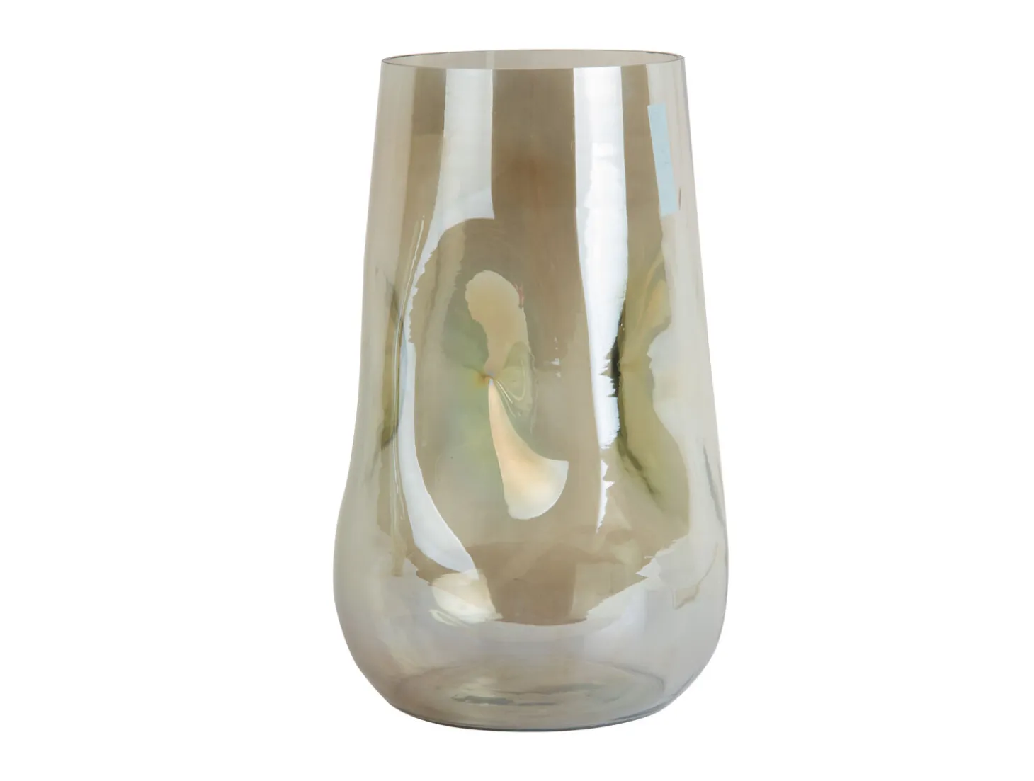 Present time - Vase Luster organic large shiny jungle green