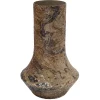 Present time - Vase Mosaic Marble brown