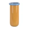 Present time - Vase Plegado XL mango yellow w. soft blue