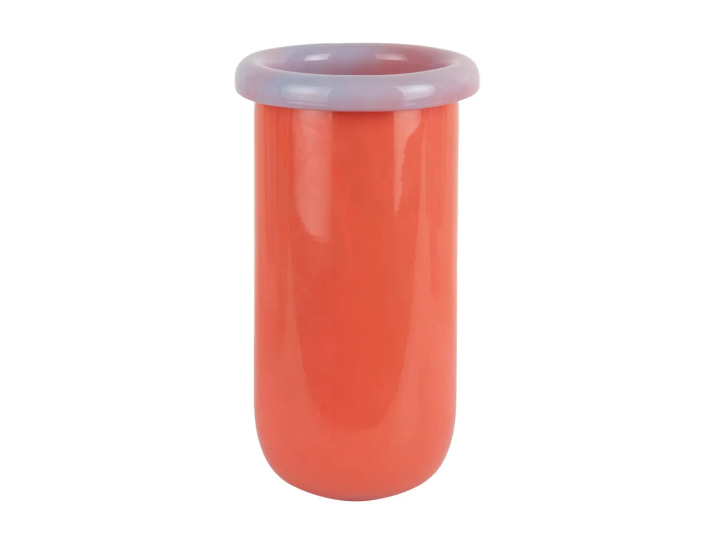 Present time - Vase Plegado M bright orange w. soft purple