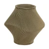 Present time - Vase Twisted Rib tea green