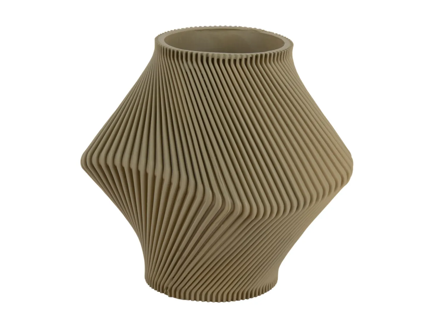 Present time - Vase Twisted Rib tea green