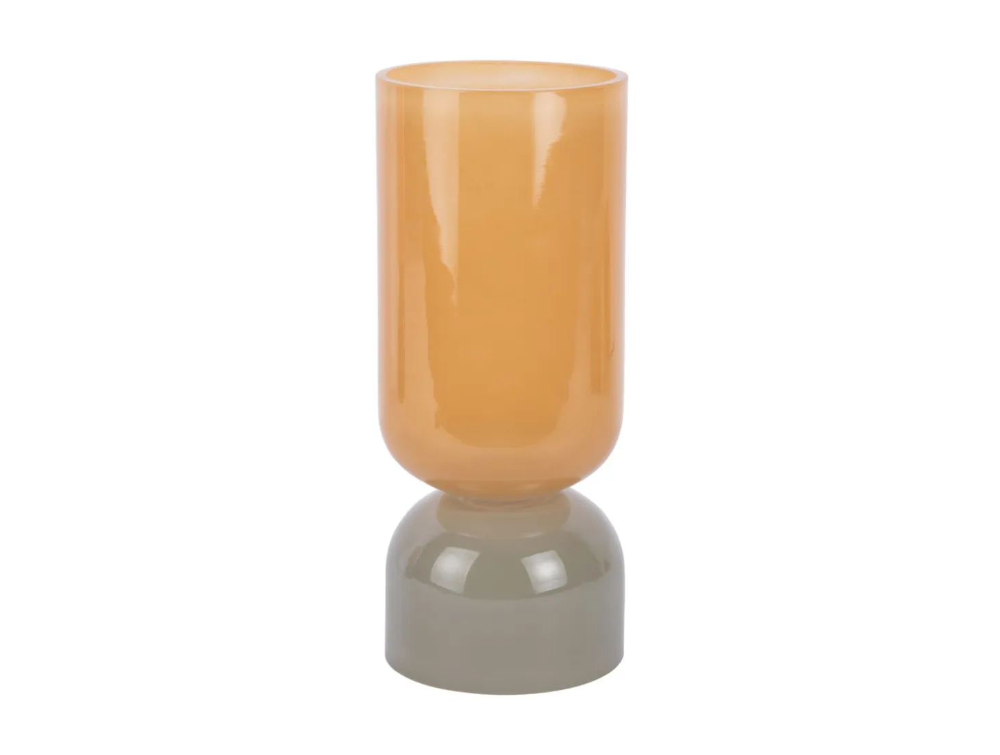 Present time - Vase Variado Colores medium ochre yellow w. grayed jade