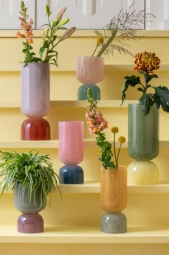 Present time - Vase Variado Colores large jungle green w. soft yellow