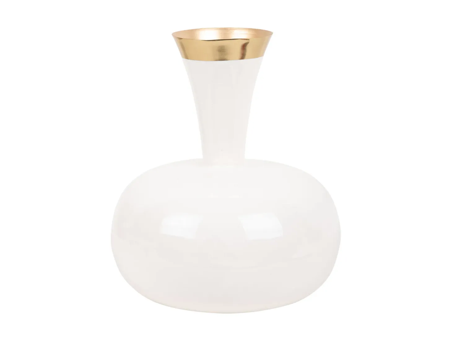 Present time - Vase Yara large enamel white
