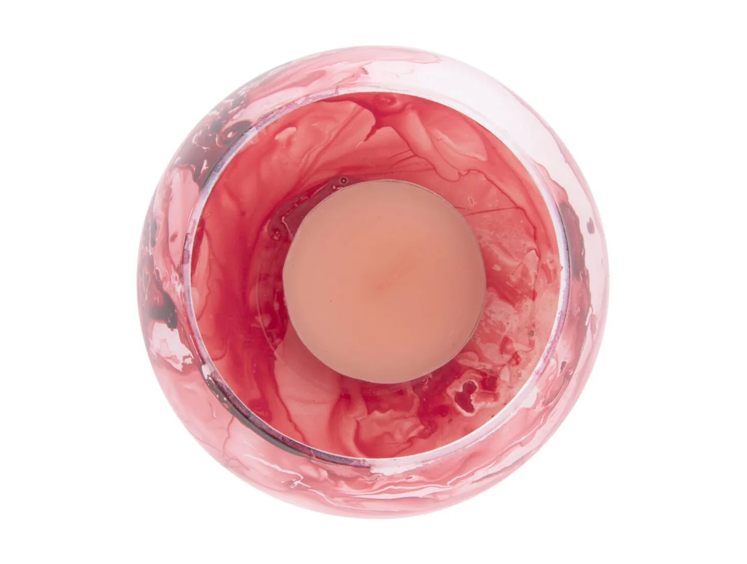 Present time - Votive Blended small glass red ochre