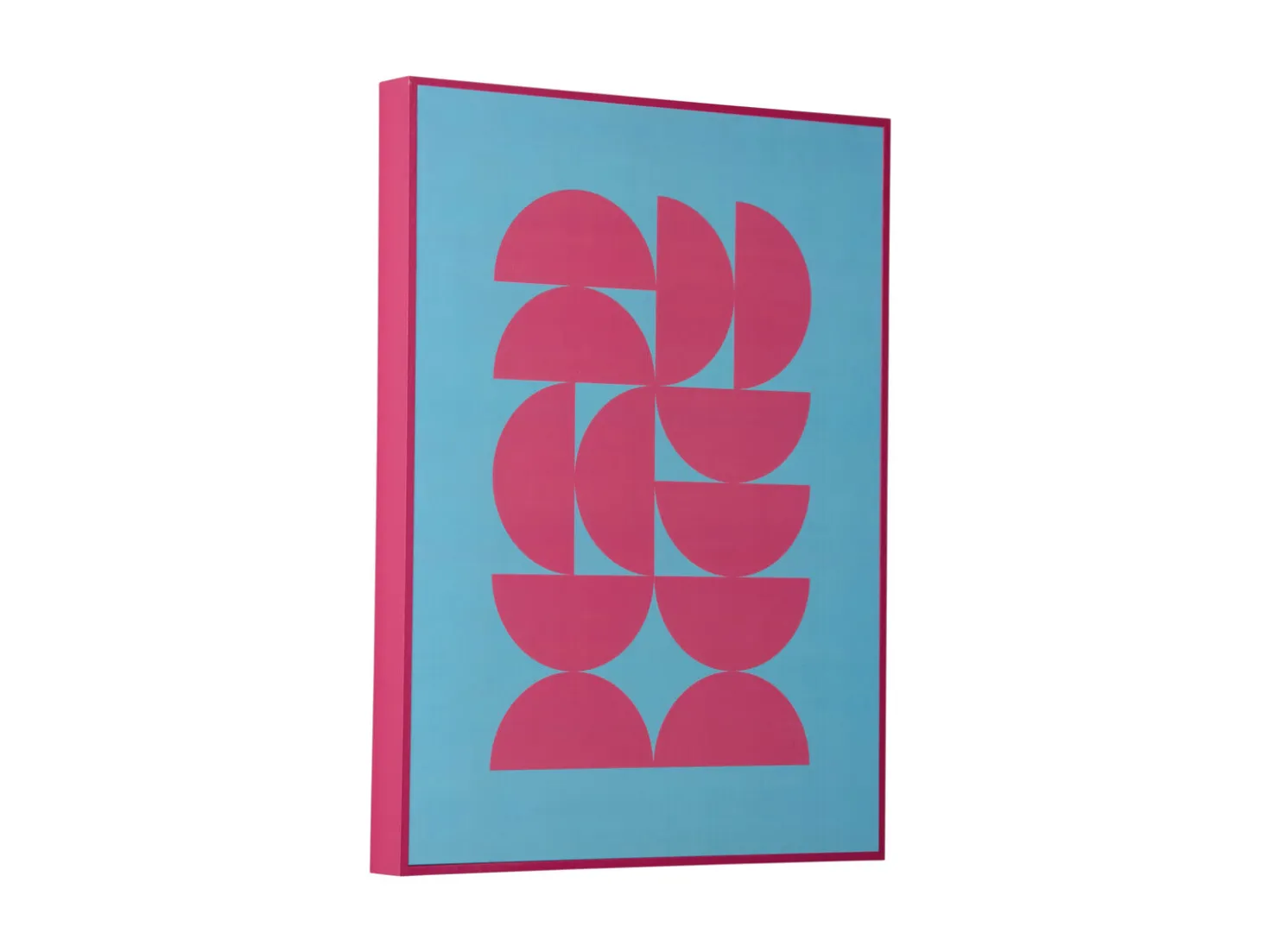 Present time - Wall art Geometric soft blue