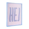 Present time - Wall art Hej large purple