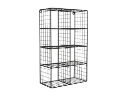 Present time - Wall rack Reja compartments black
