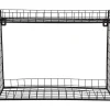Present time - Wall rack Reja double layer black