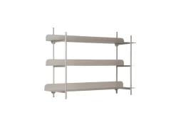 Present time - Wall rack Riqueza Tres warm grey