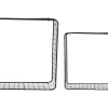 Present time - Wall rack set Reja black