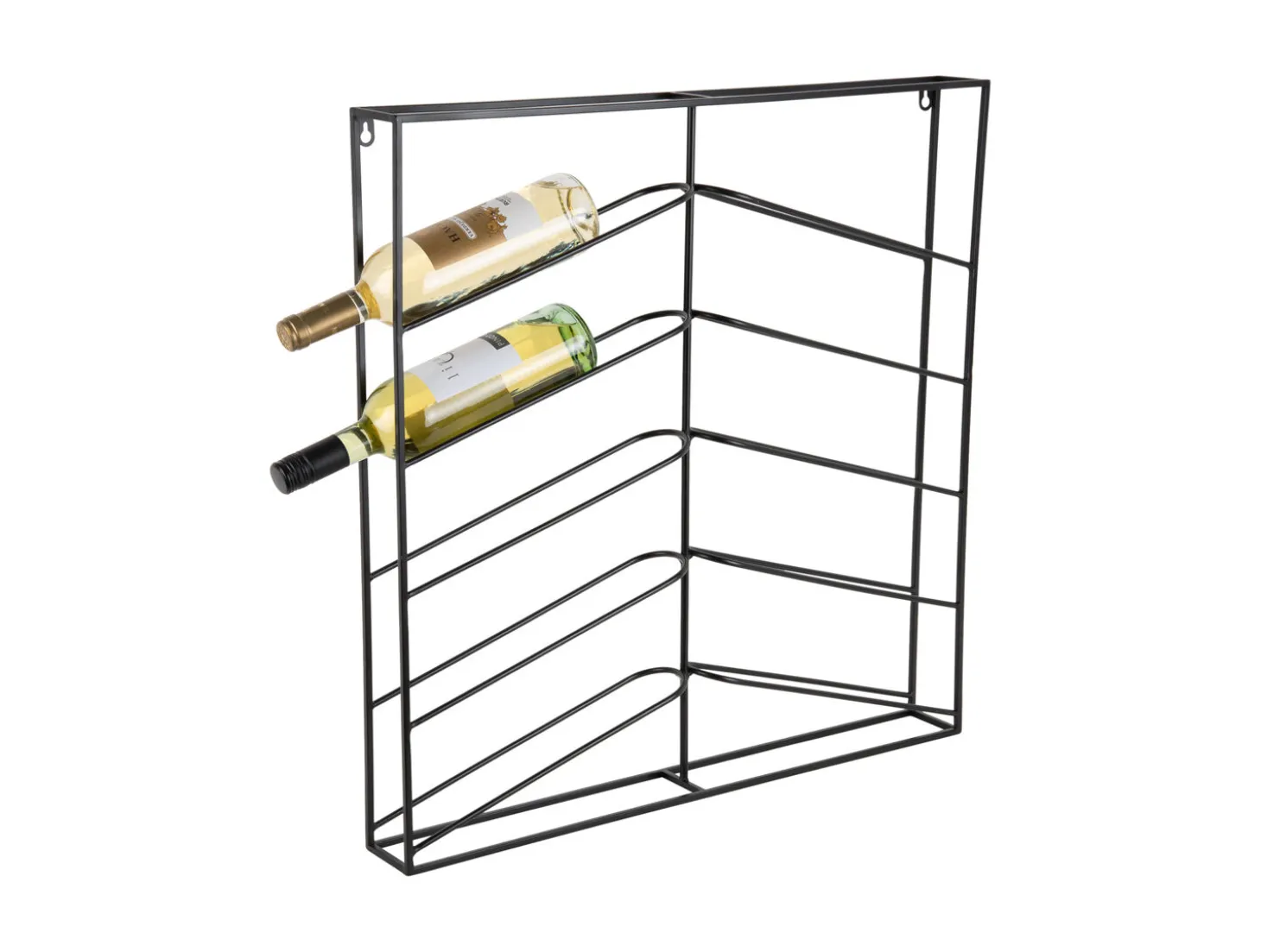 Present time - Wine rack Cuadro metal matt black