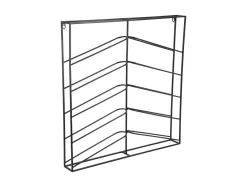 Present time - Wine rack Cuadro metal matt black
