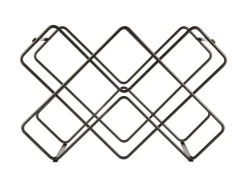 Present time - Wine rack Diamonds iron black