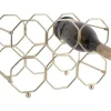 Present time - Wine rack Honeycomb foldable iron gold