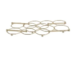 Present time - Wine rack Honeycomb foldable iron gold