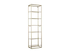 Present time - Wine rack Single metal painted gold