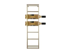 Present time - Wine rack Single metal painted gold