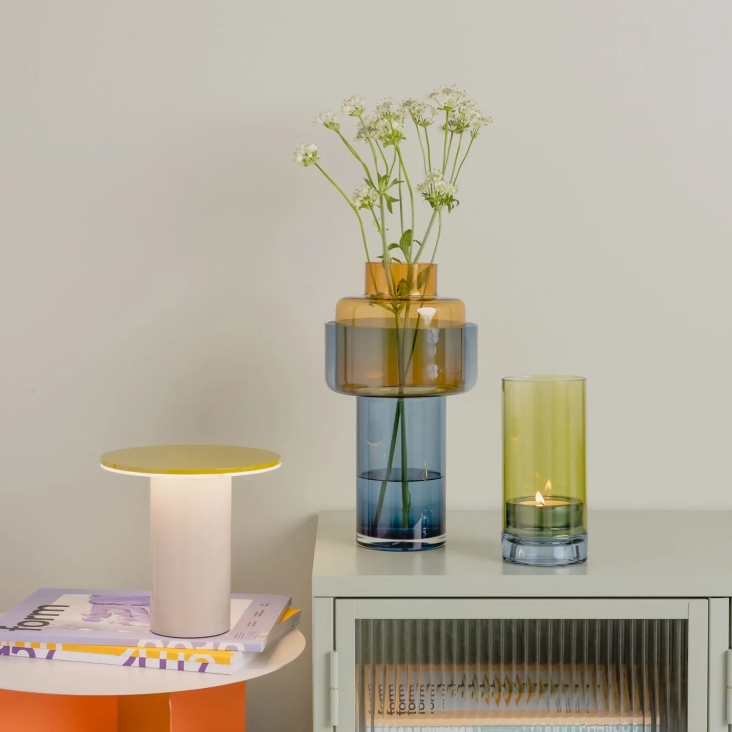 Remember - "Aura" vase - amber