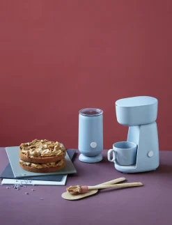 RIG-TIG - FOODIE elektrisk mælkeskummer dusty blue