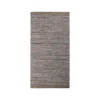 Rug Solid - Tæppe m. læder, wood - 65x135 cm