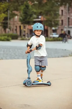 Scoot and Ride - Knæ- og albuebeskyttere - Steel - S