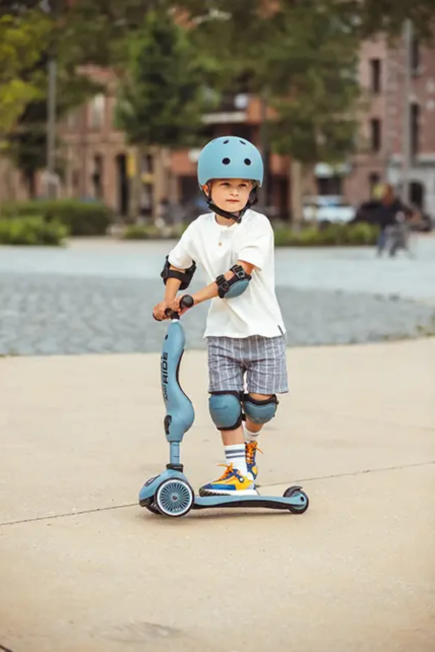 Scoot and Ride - Knæ- og albuebeskyttere - Steel - S