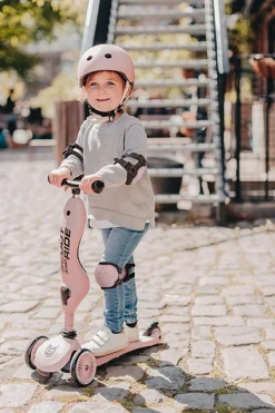 Scoot and Ride - Knæ- og albuebeskyttere - Rose - XXS