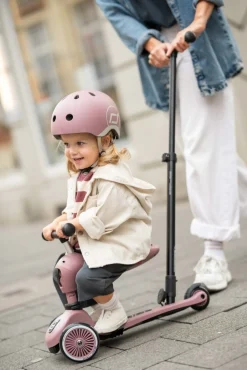 Scoot and Ride Highway - Cykelhjelm - Rosa - Wildberry - Str. 45-51 cm