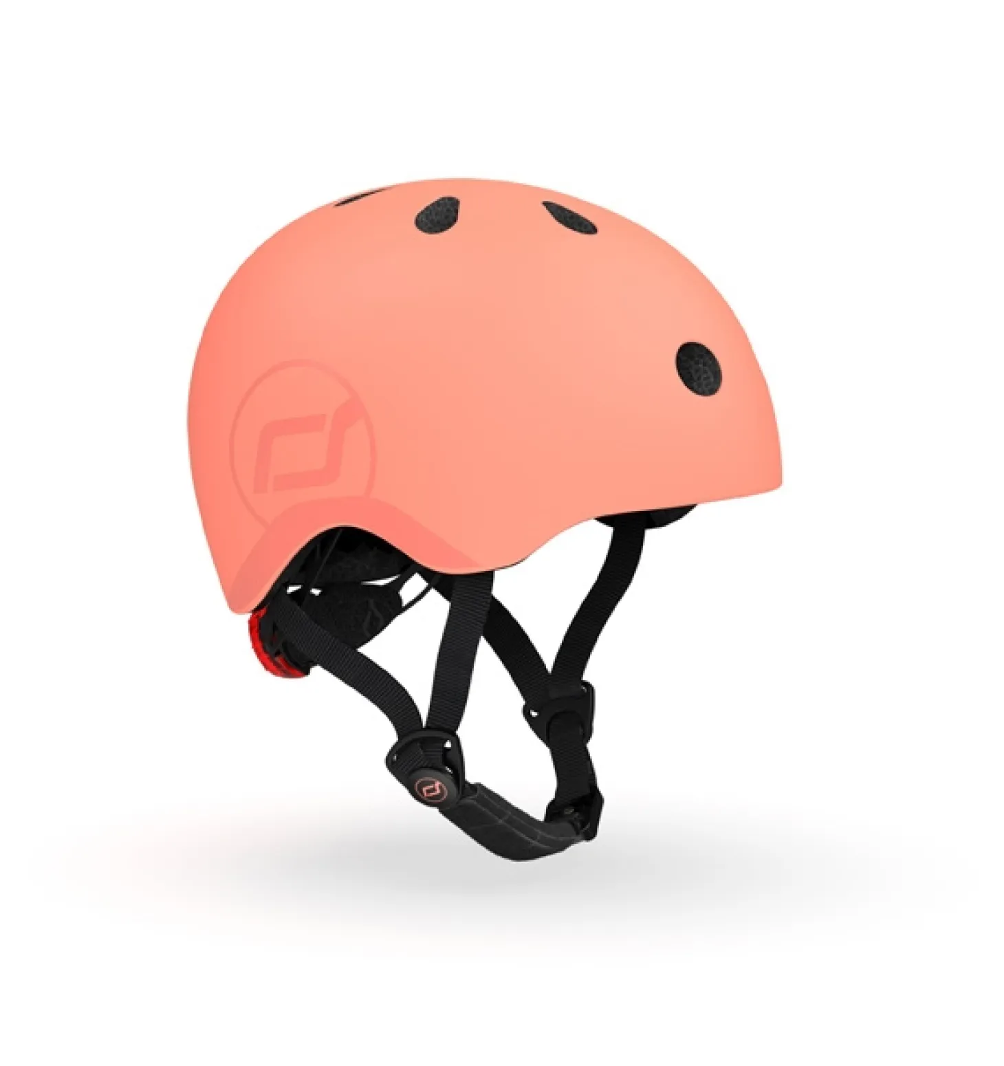 Scoot and Ride Highway - Cykelhjelm - Peach - lys rød - str. 51-55 cm