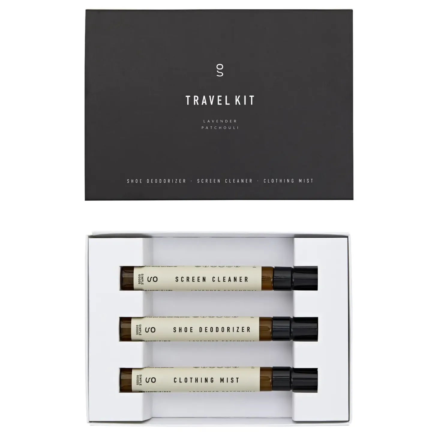 Simple Goods - Travel Kit - Tekstilspray, skærmrens & sko deodorant