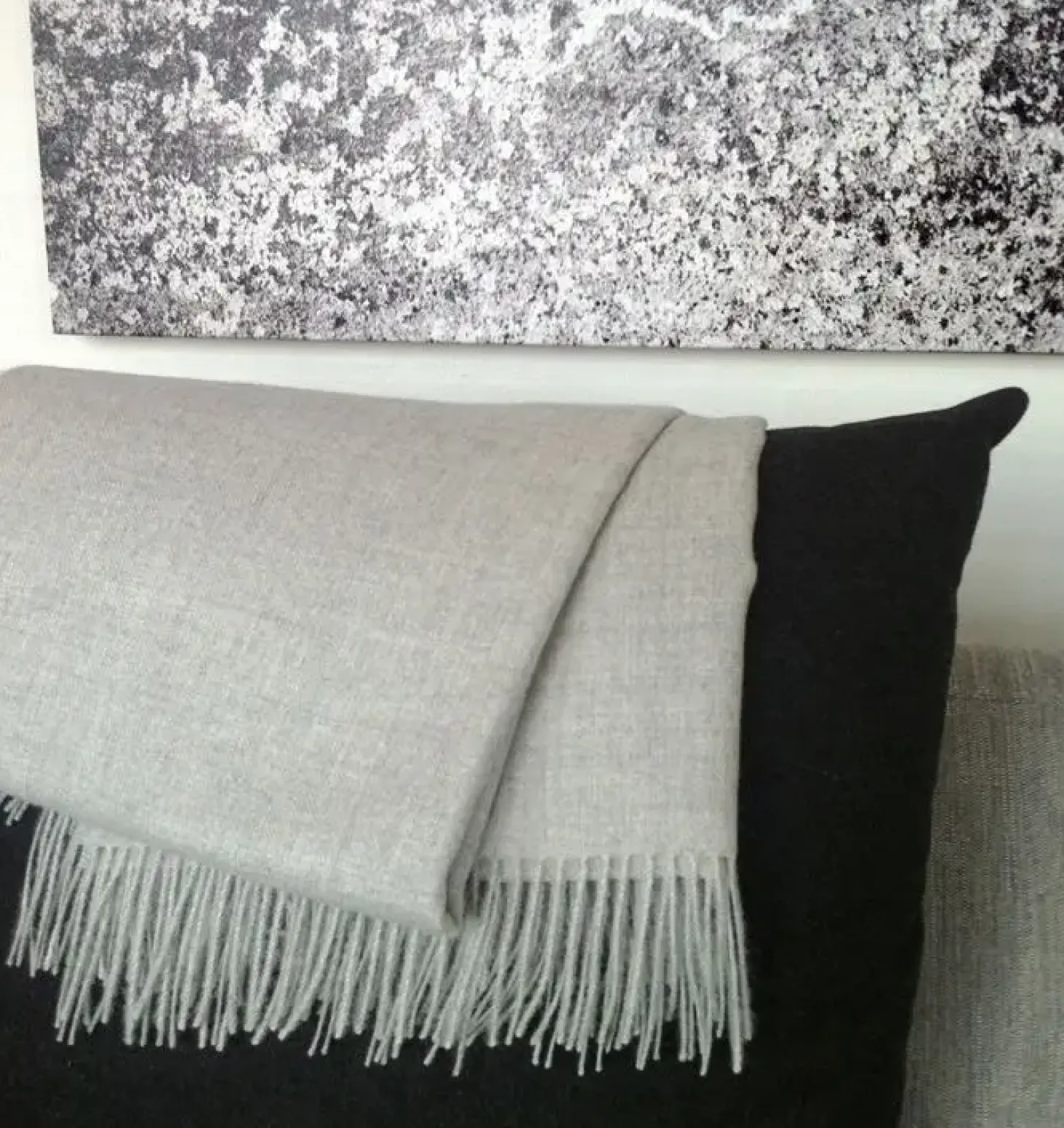 Skriver Collection - Plaid - Baby Alpaca - Grey/Brown - 130x200 cm