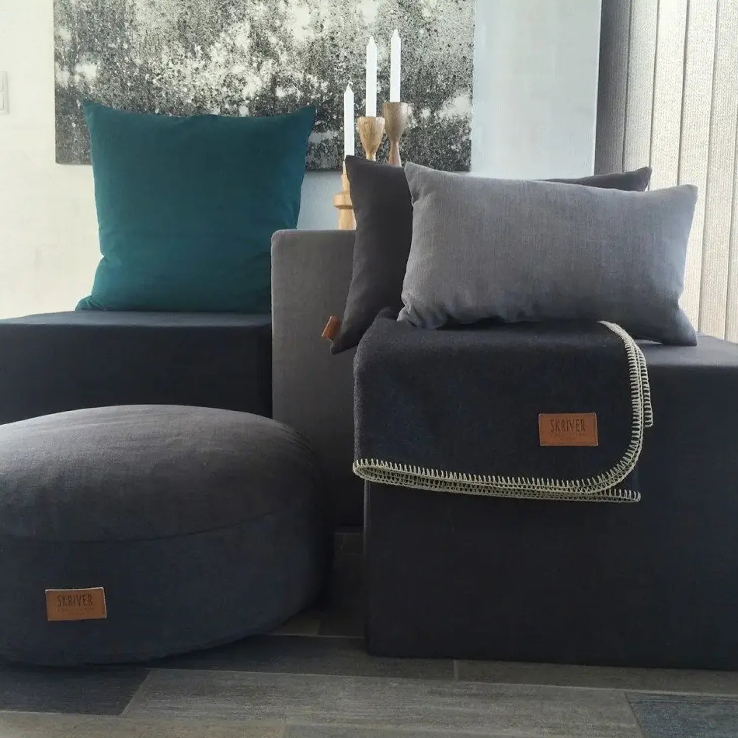 Skriver Collection - Pude - Hotmadi - grå - 45x45 cm