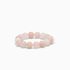 Soï - Chunky Rosa Jade - Krystal armbånd - Sindsro - 12 mm