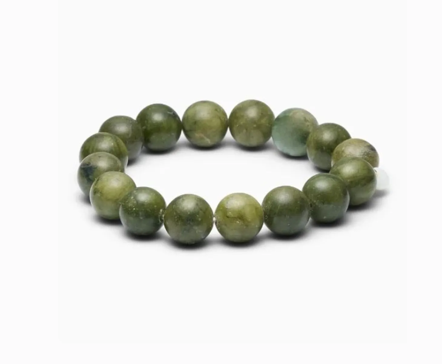Soï - Chunky Southern Jade - Krystal armbånd - Beskyttelse - 12 mm