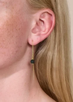 Soï - Ella Grøn Jade - Krystal øreringe