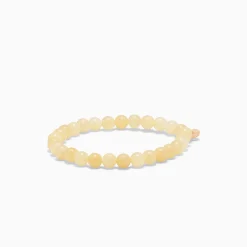 Soï - Gul Jade - Krystal armbånd - 6mm