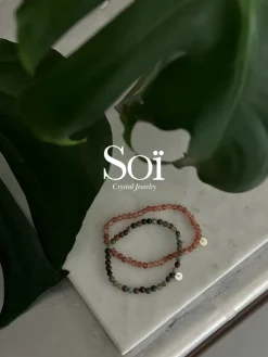 Soï - Indian Agate - Krystal armbånd styrke - 4 mm