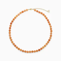 Soï - Orange Jade - Krystal halskæde