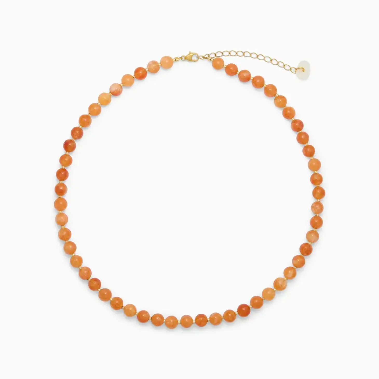 Soï - Orange Jade - Krystal halskæde