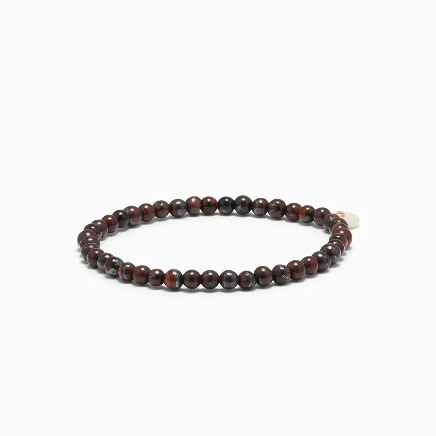 Soï - Red Tiger Eye - Krystal armbånd - Selvtillid - 4 mm