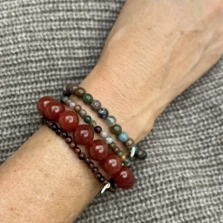 Soï - Red Tiger Eye - Krystal armbånd - Selvtillid - 4 mm
