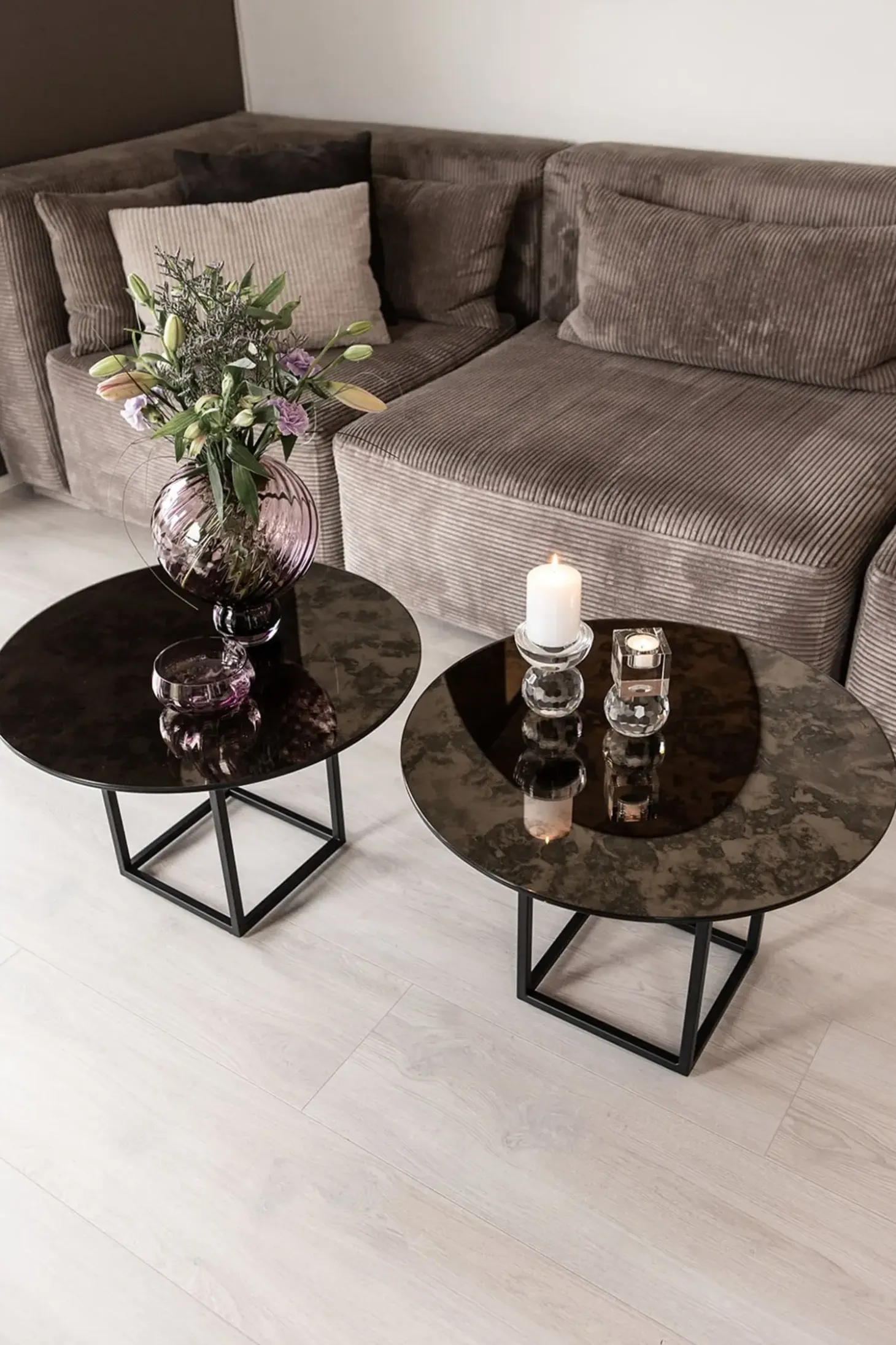 Specktrum - Sofabord - Shade Coffee Table - Black/Brown - Ø60 cm