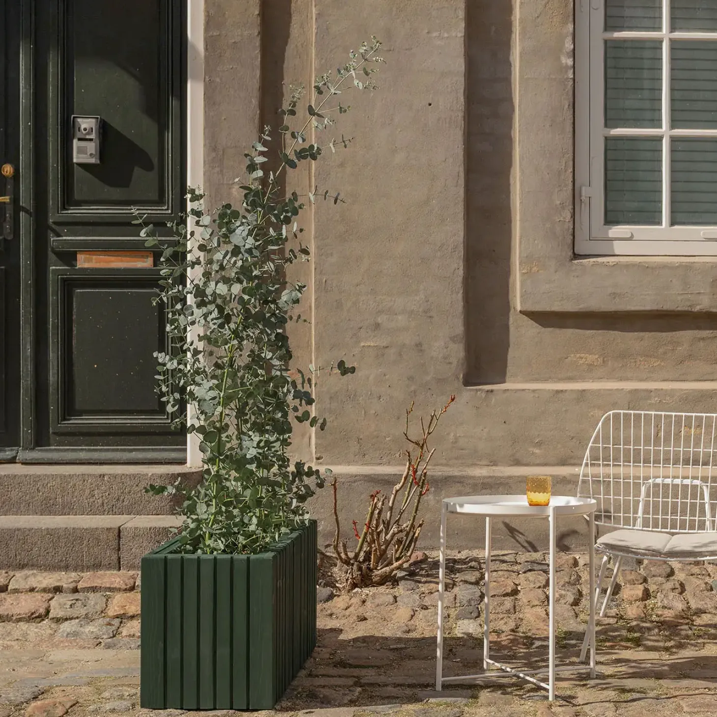 SQUARELY COPENHAGEN - Plantekasse - Unfold SQUARE - Sort - 60 x 60 x 56 cm