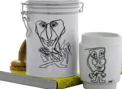 Steel Function - KUNSTKOP NR 3 PORCELÆN SORT/HVID
