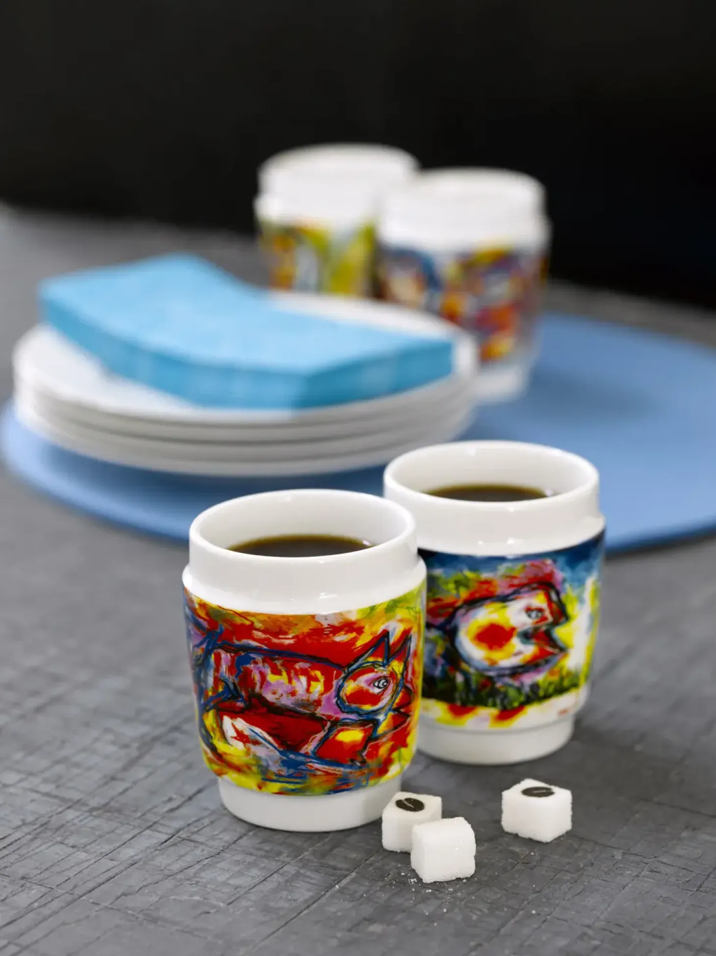 Steel Function - KUNSTKOPPER HAPPY DOG PORCELÆN