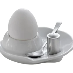 Steel-Function - Æggebæger med ske og salt shaker - 1 stk.