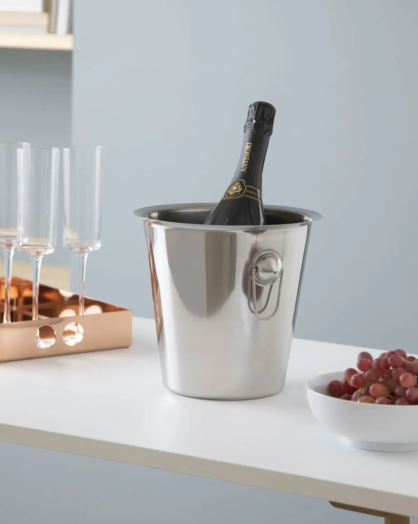 Steel-Function - Vin & Champagnespand - Stål